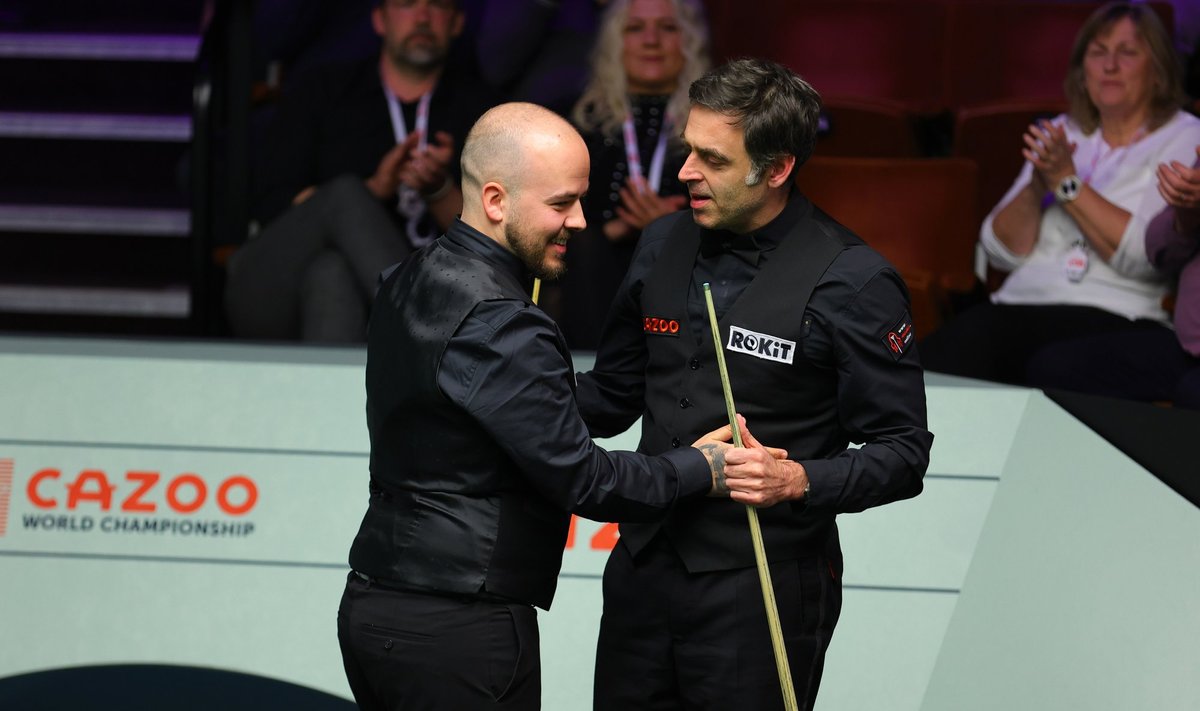 Luca Brecel ja Ronnie O'Sullivan