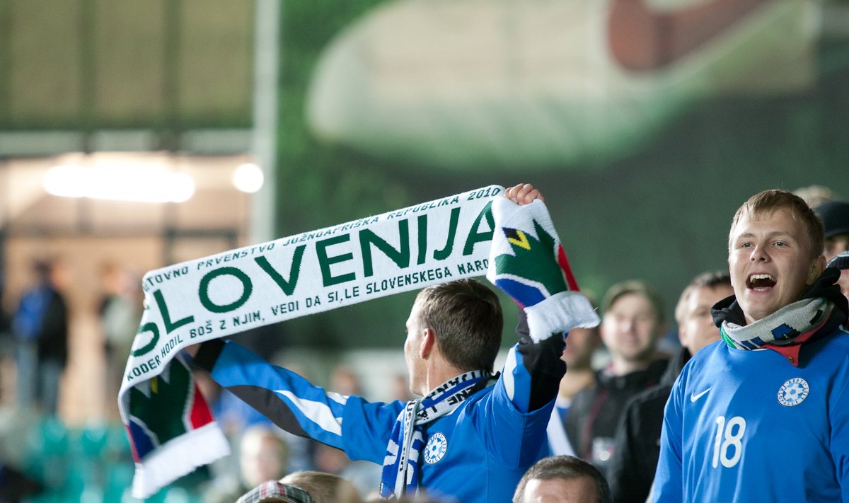Päev, mil Eesti jalgpallisõbrad olid Sloveenia suurimad fännid.