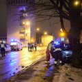 ФОТО и ВИДЕО: В Вильянди столкнулись два автомобиля: шесть человек в больнице, а виновник ДТП скрылся