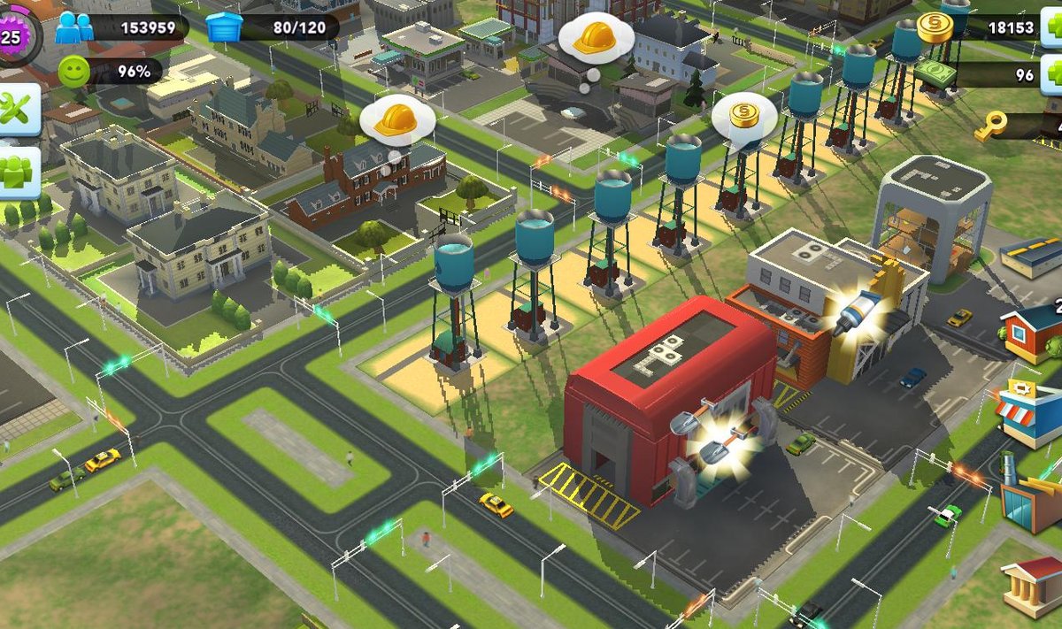 SimCity BuiltIt-is on kinnisvara arendamiseks vaja tööriistu ja ehitusmaterjale toota.