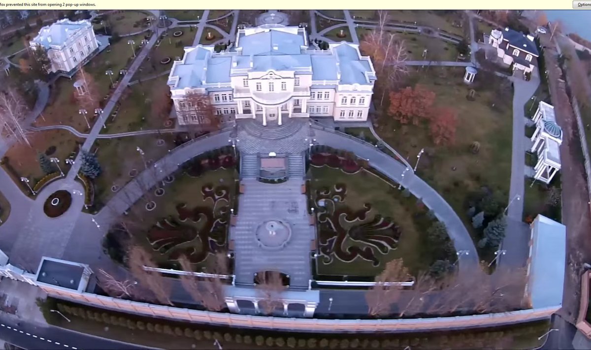 Aktivistide filmitud video Porošenko kodust, mis deklaratsiooni järgi maksab vaid veidi üle miljoni euro.