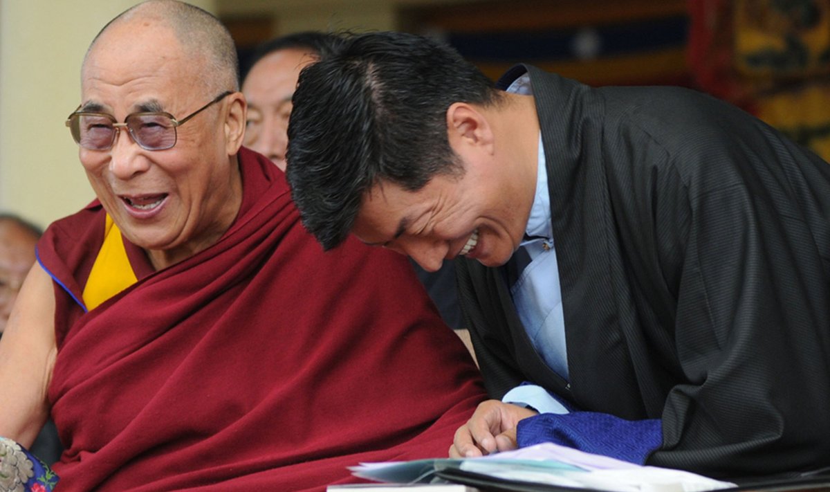 Dalai Laama ja Tiibeti eksiilvalitsuse peaminister Lobsang Sangay