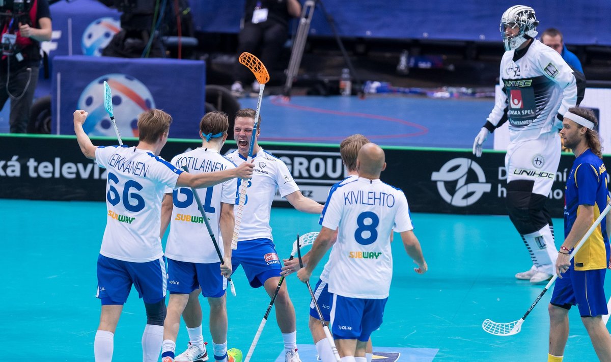 Saalihoki MMi kullamatš: Soome vs Rootsi
