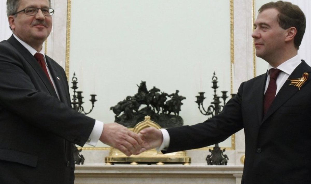 Komorowski ja Medvedev Kremlis