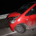ФОТО DELFI: Пьяный водитель врезался в дорожное ограждение