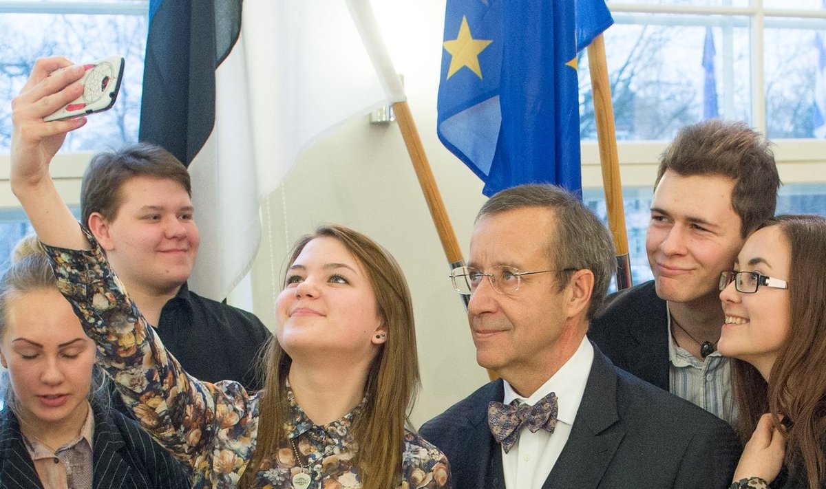 President Toomas Hendrik Ilves Tallinna Kesklinna Vene Gümnaasiumis
