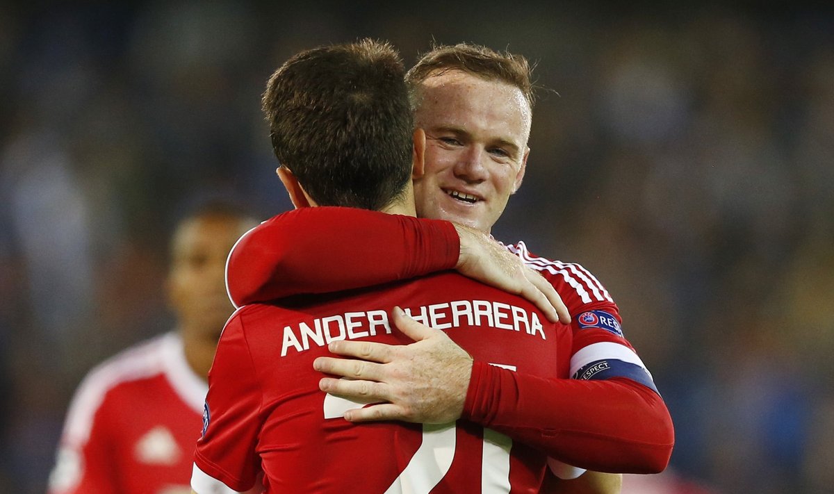Wayne Rooney tähistab väravat
