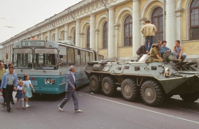 Troops brought into Moscow on august 19, 1991