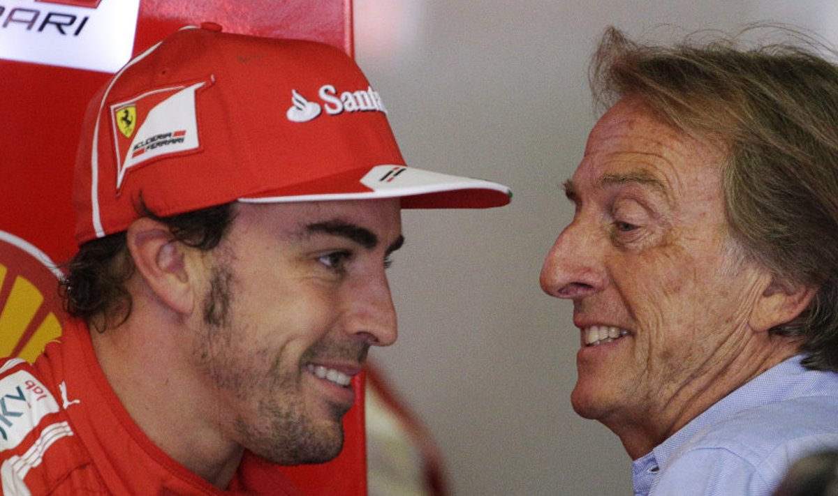 Fernando Alonso ja Ferrari president Luca di Montezemolo 