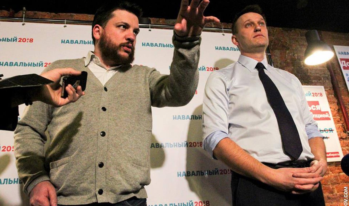 Леонид Волков с Алексеем Навальным