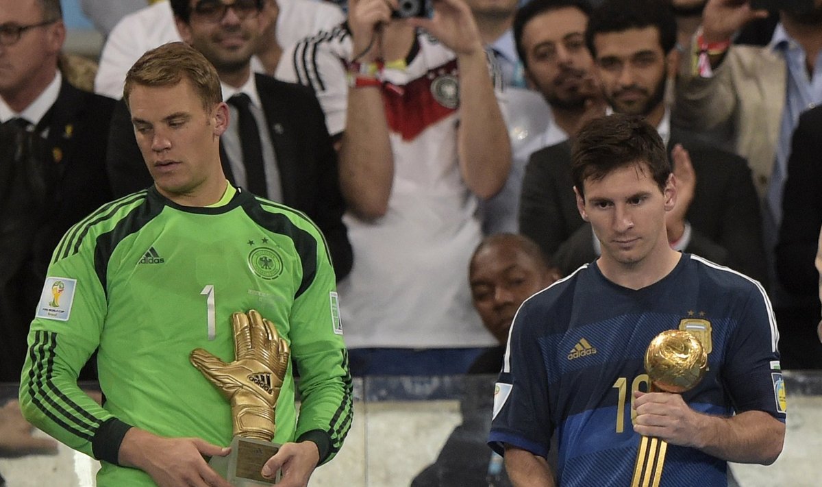 Manuel Neuer ja Lionel Messi pärast MM-i finaali