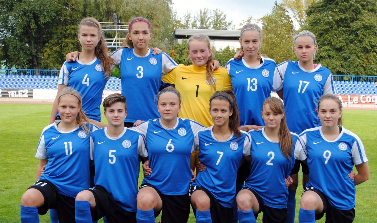 Eesti naiste U17 jalgpallikoondis.