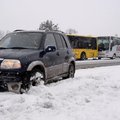 FOTOD ja VIDEO | Viljandimaal põrkasid kokku kaks bussi ja auto