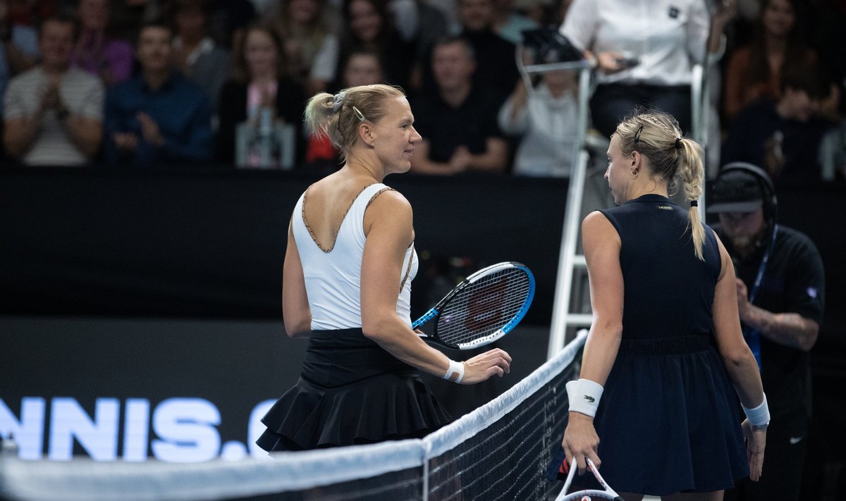 Kaia Kanepi ja Anett Kontaveit Tallinn Openi poolfinaalis