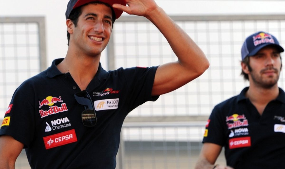 Daniel Ricciardo (vasakul) ja Jean-Eric Vergne