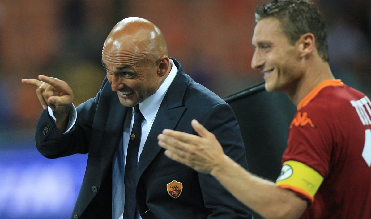 Luciano Spaletti ja Francesco Totti (AS Roma)