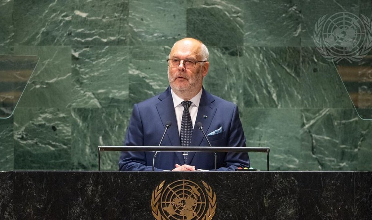 Алар Карис на Генассамблее ООН