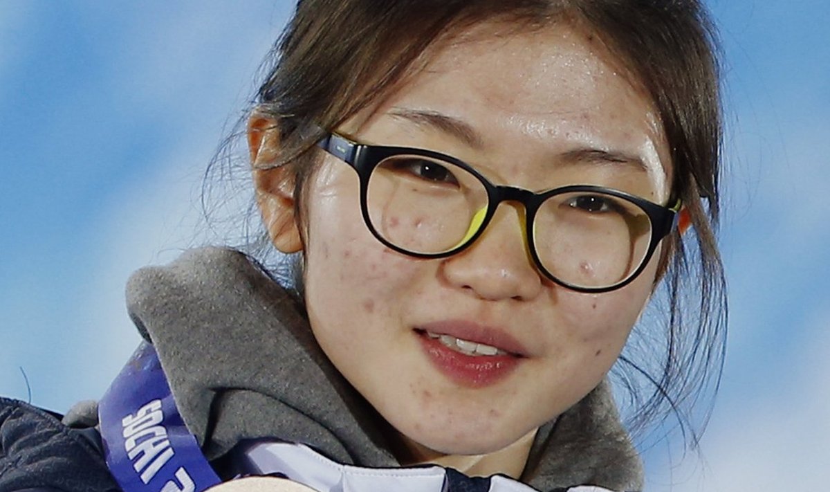 Shim Suk-hee Sotši taliolümpial, kus ta võitis kolm medalit.