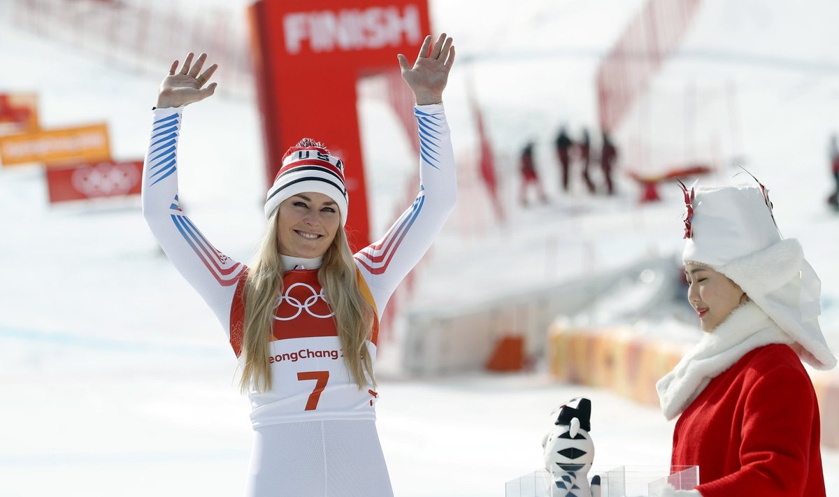 Kolmekordne olümpiamedalist Lindsey Vonn