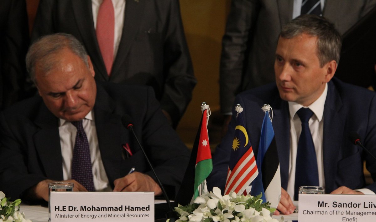 Jordaania põlevkivielektrijaama ehitamise  lepingu allkirjastamine