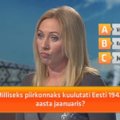 Piinlik hetk "Eesti mängus": kohatu sõjaküsimus sundis Monika Tamlat nimelt valesti vastama