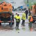 FOTOD ja VIDEO: Tallinna Vesi lubab üleujutatud Laagna teel liikluse taastada hiljemalt kell 15