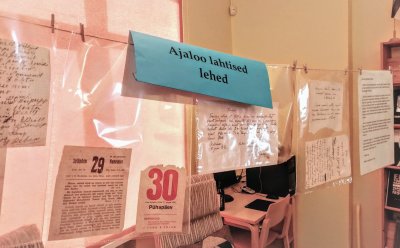 "Ajaloo lahtised lehed" Kadrina raamatukogus