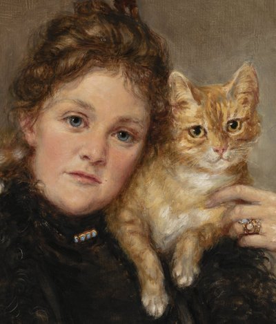 Detail Sally von Kügelgeni (1860–1928) maalist „Sophie Menteri portree“, 1907.
