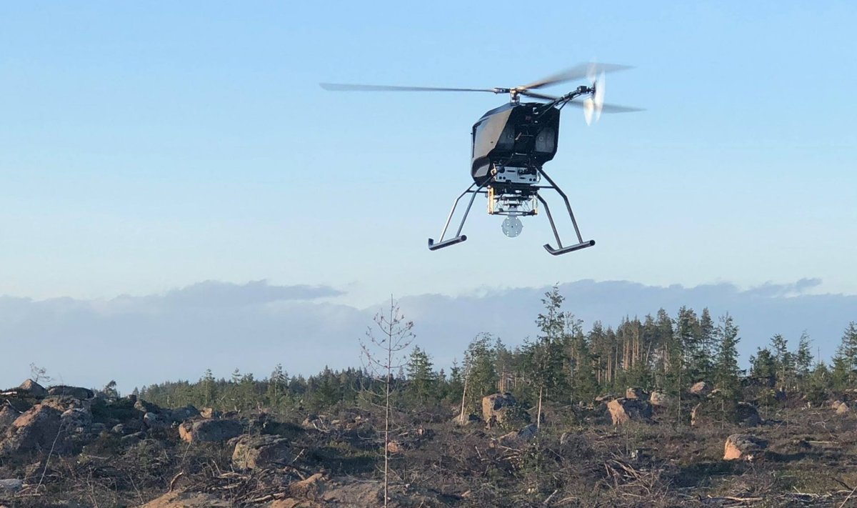 HEPTA Airborne drooni kasutatakse näiteks elektriliinide kontrollimiseks
