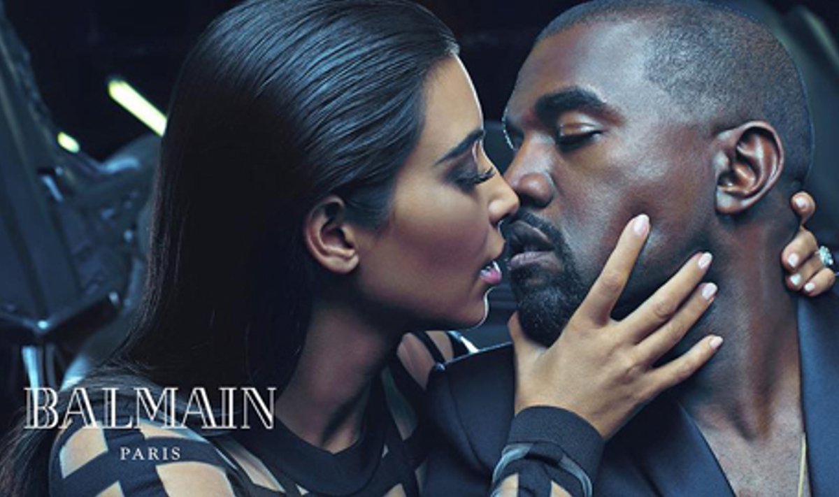 Kim ja Kanye Balmaini uues reklaamkampaanias.