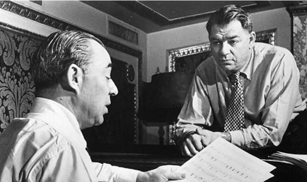 Vana pressifoto 1945. aastast. Vasakul Rodgers, paremal Hamlisch (Foto: Wikimedia Commons)