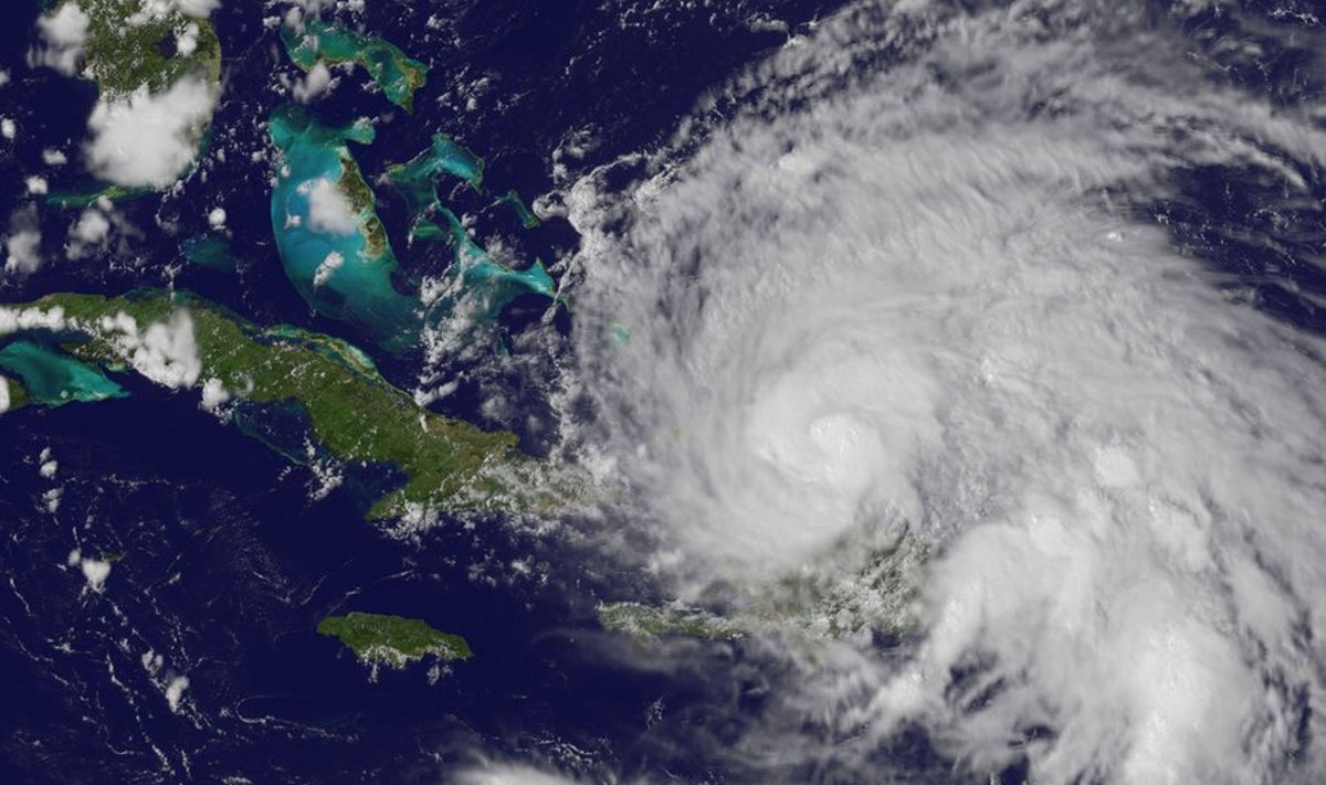 GOES-13 satelliidi tehtud foto orkaanist Irene. Foto NASA, NOAA, HO, AFP