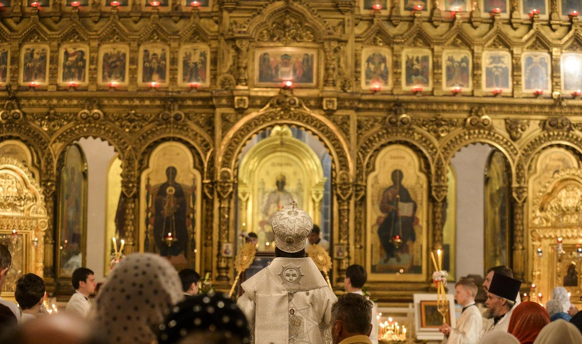 Õigeusklikud tähistavad ülestõusmispüha Narvas