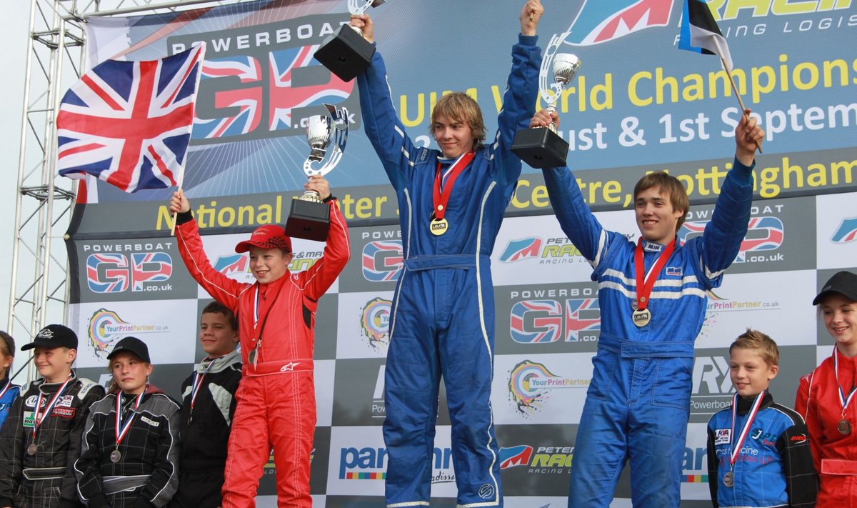 Noorteklassi GT-15 maailmameistrivõistluste medaliomanikud