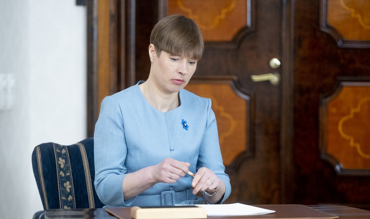 President Kersti Kaljulaidi veto