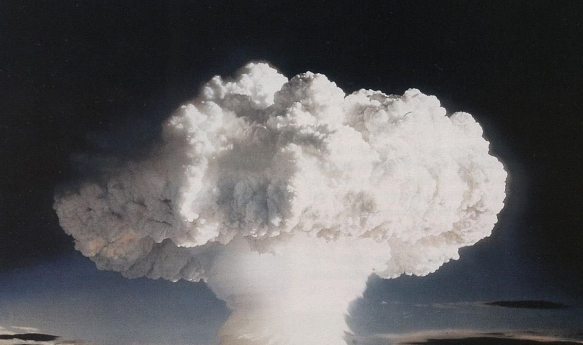 Ivy Mike - USA esimese vesinikpommi katsetus, aastal 1952. (Foto: Wikimedia Commons)