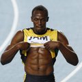 Jamaica sprinterid hoos, Usain Bolt säras teatejooksus