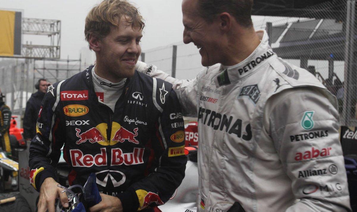 Vettel ja Schumacher