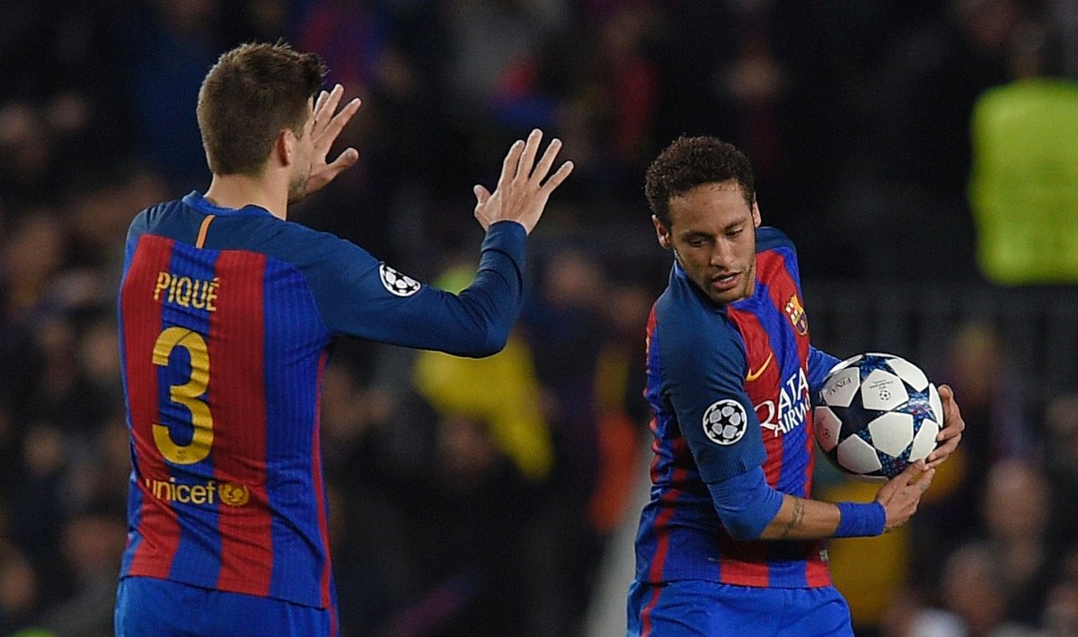 Gerard Pique ja Neymar Barcelona ridades