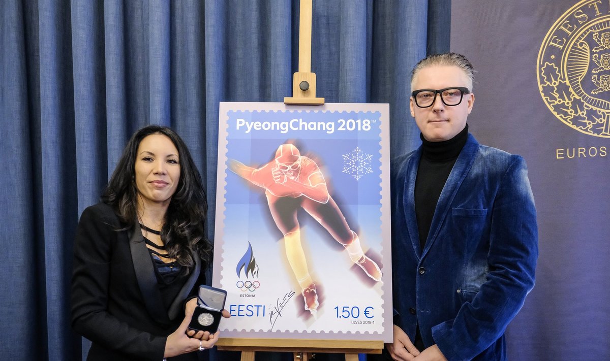 Eesti Panga muuseumis tutvustati 12.02.2017 PyeongChangi taliolümpia meenemünti ja marki.