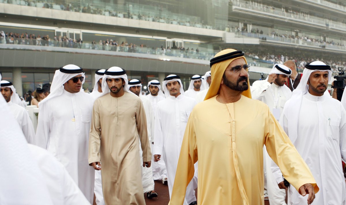 Dubai emiir Mohammed bin Rashid Al Maktoum koos poja Hamdan bin Mohammed bin Rashid Al Maktoumiga