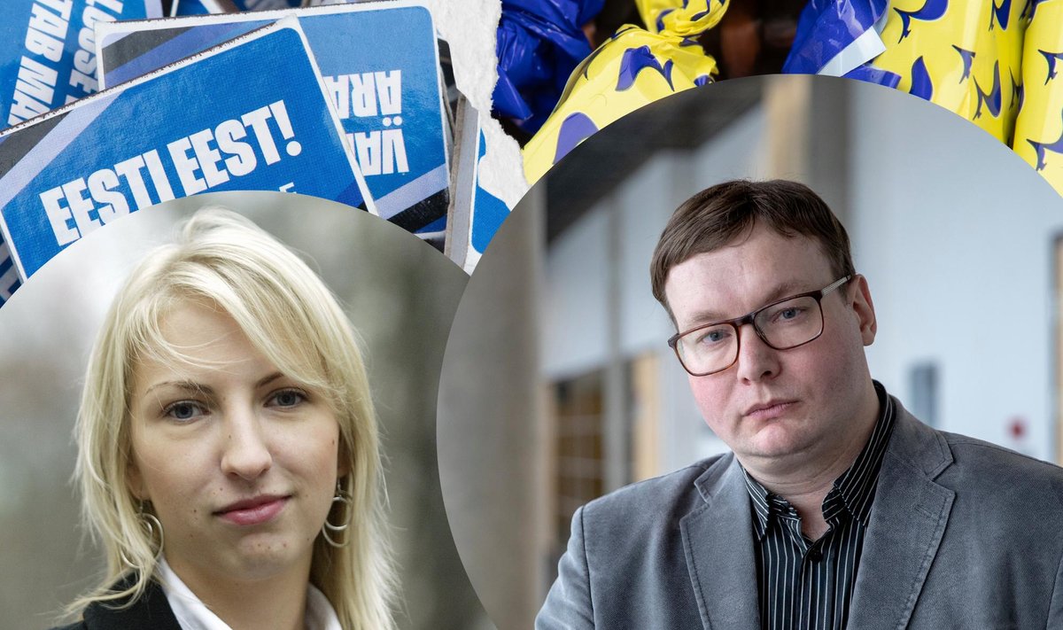 Vasakul Liisa Talving, paremal Tõnis Saarts.