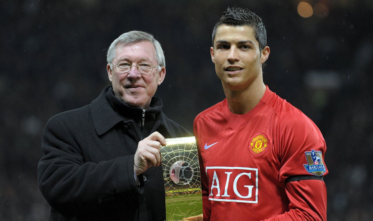 Alex Ferguson ja Cristiano Ronaldo aastal 2009