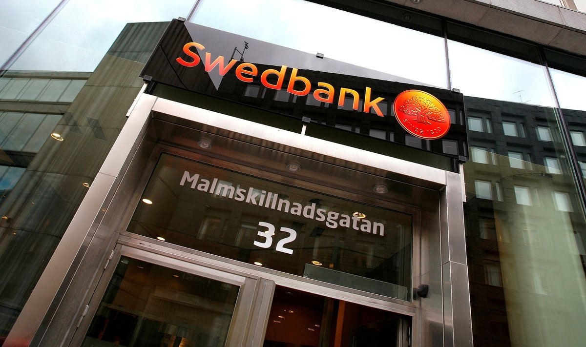 Swedbanki kontor Rootsis.