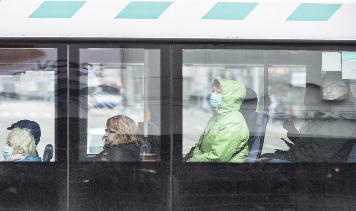 Maskid Tallinna linnapildis ja ühistranspordis 5.11.2020