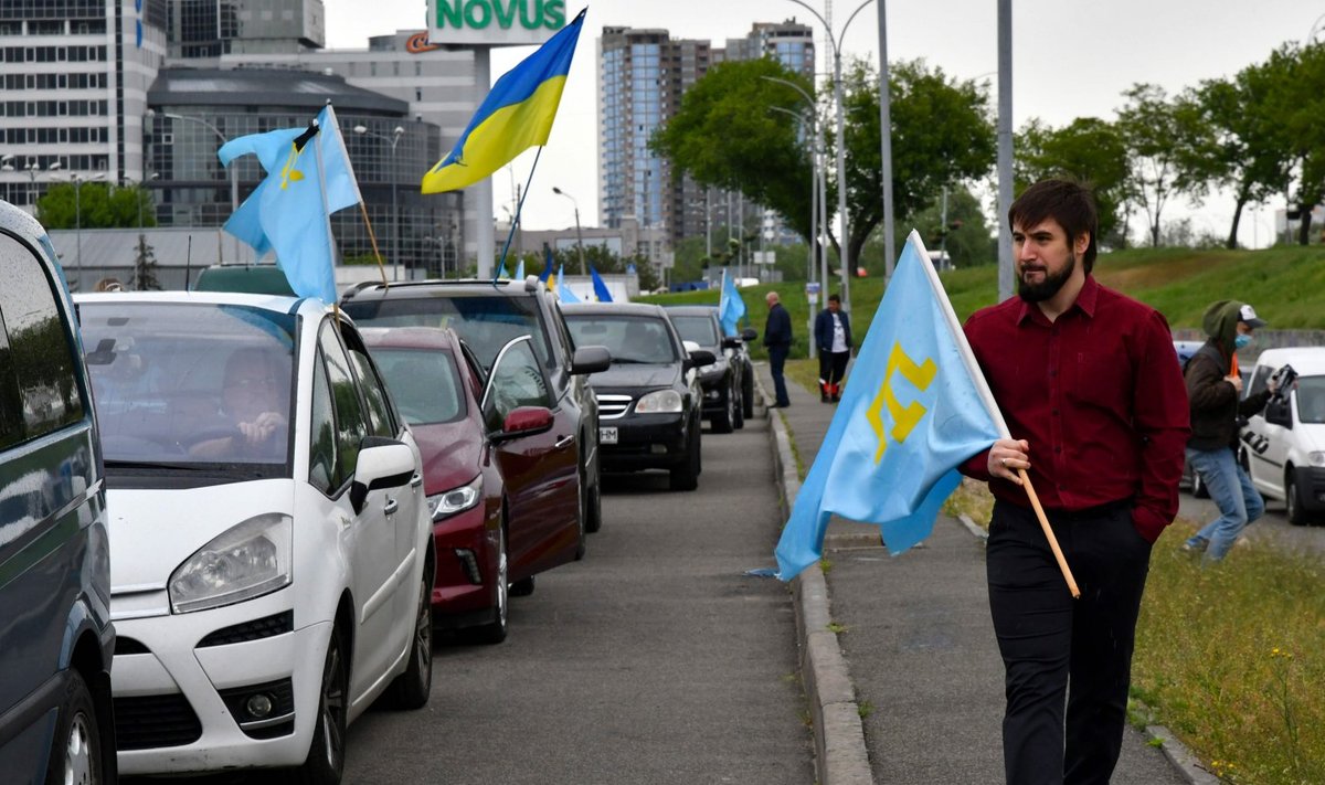 Krimmitatarlaste massiküüditamise mälestamine täna Ukraina pealinnas Kiievis.