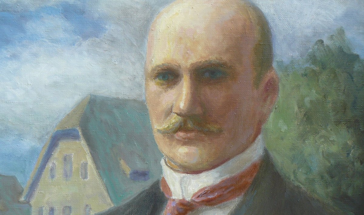 Aleksander Eisenschmidt Ilmar Malini maalil.