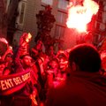 FOTOD JA VIDEO: Tuhanded inimesed kogunesid tänavatele Barcelona tiitlivõitu tähistama