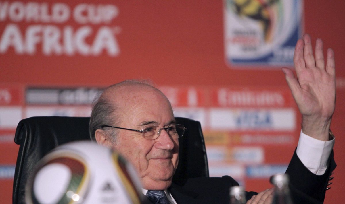 Sepp Blatter 2010 MMi pressikonverentsil