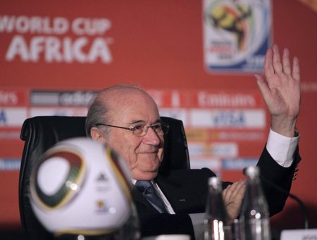 Sepp Blatter 2010 MMi pressikonverentsil